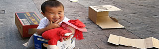Cute asian kid