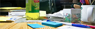 Messy desk